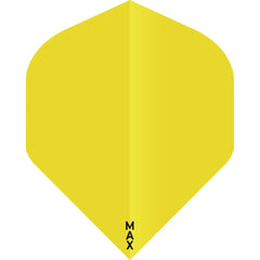 McCoy Power Max Dart Flights - 150 Micron - No2 - Std - Solid - Yellow - FutureDart