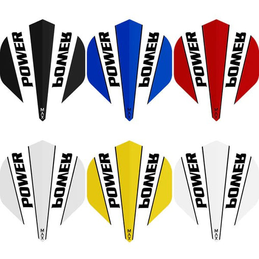 McCoy Power Max Dart Flights - 150 Micron - No2 - Std - Transparent - Black - FutureDart