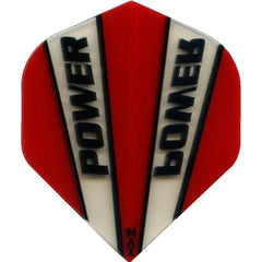 McCoy Power Max Dart Flights - 150 Micron - No2 - Std - Transparent - Red - FutureDart