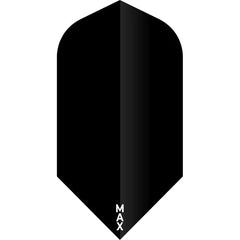 McCoy Power Max Dart Flights - 150 Micron - Slim - Solid - Black - FutureDart