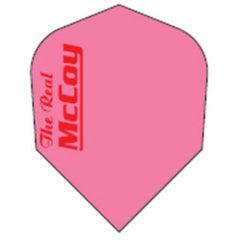 McCoy The Real McCoy Dart Flights - 100 Micron - No2 - Std - Pink - RedText - FutureDart