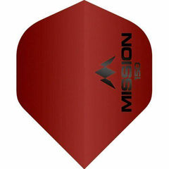 Mission Logo Dart Flights 150 Micron Flight - extra stark - Red - FutureDart