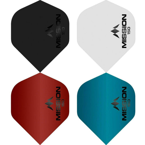 Mission Logo Dart Flights 150 Micron Flight - extra stark - Red - FutureDart