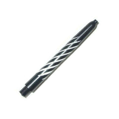 Nylon Spiroline Shafts - 2 Größen und 6 Farben - Medium 48mm - Schwarz / Weiß - FutureDart