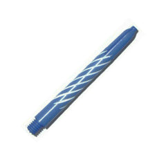 Nylon Spiroline Shafts - 2 Größen und 6 Farben - Short 34mm - Blau / Weiß - FutureDart