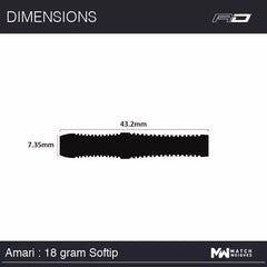 Red Dragon Amari Softdarts 20g - FutureDart