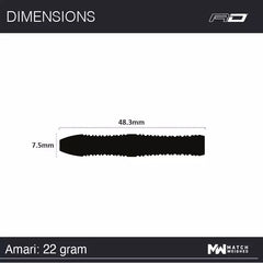 Red Dragon Amari Steeldarts 22g, 24g - 22g - FutureDart