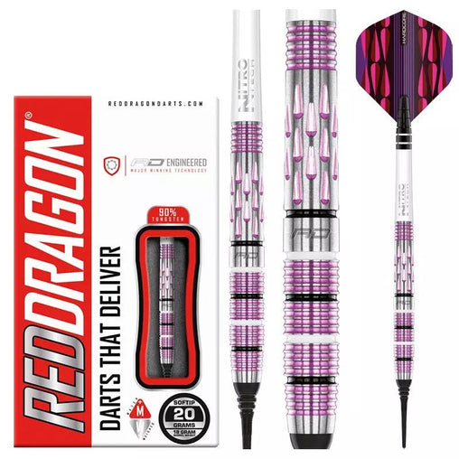 Red Dragon Artura Shocking Pink Softdarts 20g - FutureDart