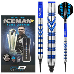 Red Dragon Gerwyn Price Blue Iceman Originals Softdarts 20g, 22g - 20g - FutureDart