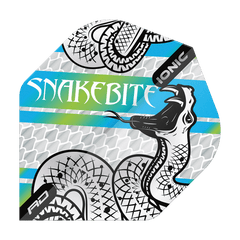 Red Dragon Hardcore Ionic Snakebite Standard Flights - Coiled Snake Blue - FutureDart