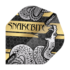 Red Dragon Hardcore Ionic Snakebite Standard Flights - Coiled Snake Gold - FutureDart