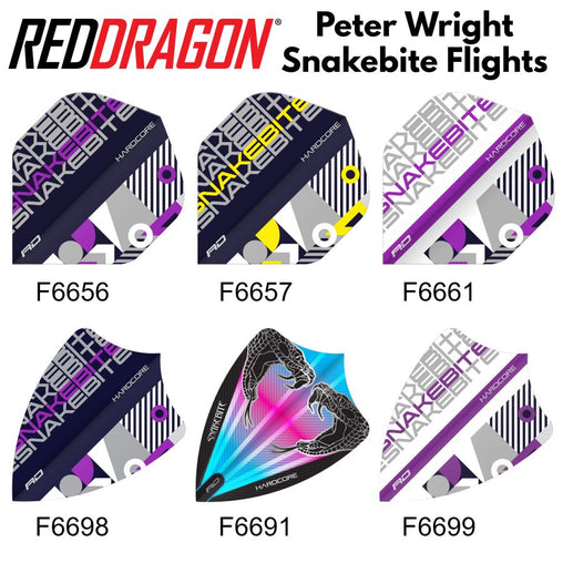 Red Dragon Hardcore Peter Wright Snakebite Vol.4 Flights - F6656 - FutureDart