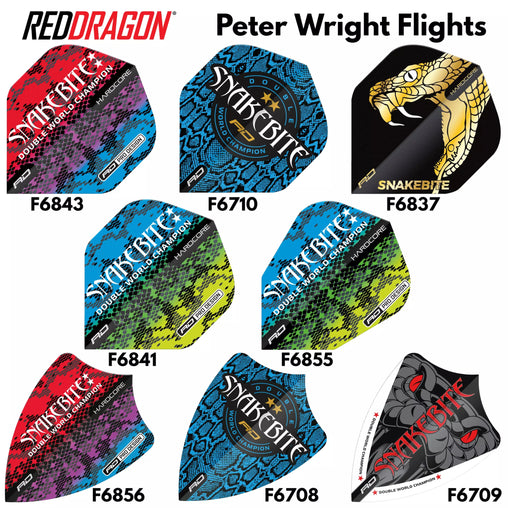 Red Dragon Hardcore Peter Wright Snakebite Vol.5 Flights - F6843 - FutureDart