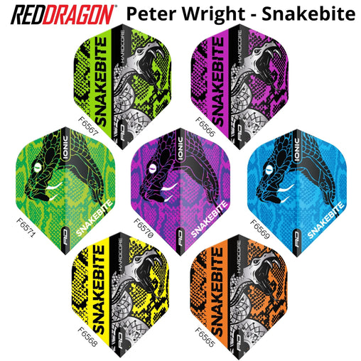 Red Dragon Ionic - Hardcore Peter Wright - Snakebite Flights - F6567 - FutureDart