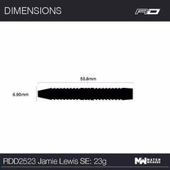 Red Dragon Jamie Lewis SE Steeldarts 23g, 25g - 23g - FutureDart