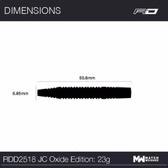 Red Dragon Jonny Clayton Oxide Edition Steeldarts 23g, 25g - 23g - FutureDart