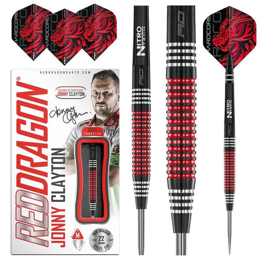 Red Dragon Jonny Clayton Special Edition Steeldarts 22g, 24g - 22g - FutureDart