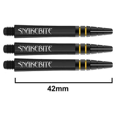 Red Dragon Nitrotech Peter Wright Snakebite Shafts Vol. 2 - Black - Gold - Medium 42 mm - FutureDart
