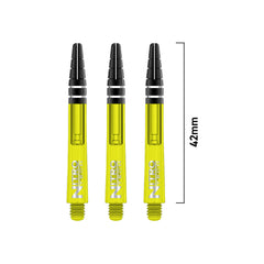 Red Dragon Nitrotech Shaft - Medium 42mm - Yellow - FutureDart