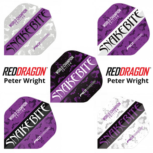 Red Dragon Peter Wright Snakebite World Champion Flights - World Champion Grey - FutureDart