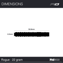 Red Dragon Rogue Steeldarts 22g, 24g, 26g - 22g - FutureDart