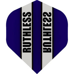 Ruthless - Clear Panel - 100 Micron - No2 - Std Flights - Dark Blue - FutureDart