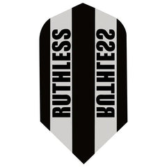 Ruthless - Clear Panel - 100 Micron - Slim Flights - Black - FutureDart