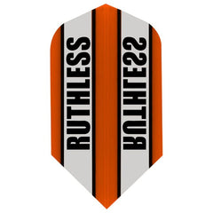 Ruthless - Clear Panel - 100 Micron - Slim Flights - Orange - FutureDart