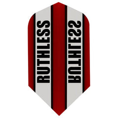 Ruthless - Clear Panel - 100 Micron - Slim Flights - Red - FutureDart