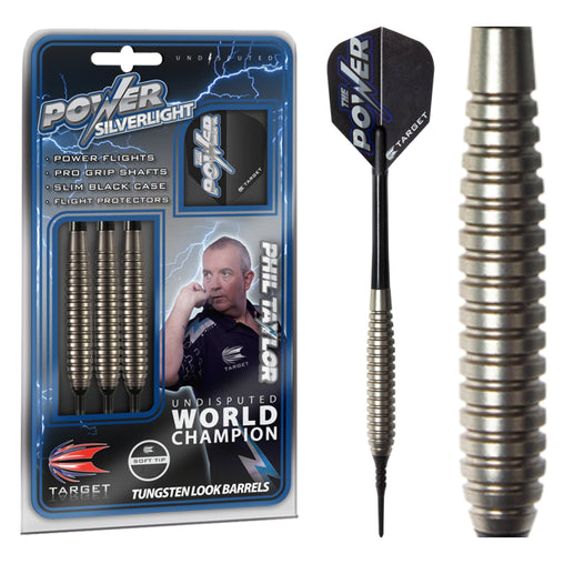 Target Phil Taylor Power Silverlight Softdarts 16g , 18g - 16g - FutureDart