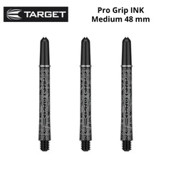 Target Pro Grip Ink Shafts - Black - Medium 48 mm - FutureDart