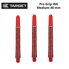 Target Pro Grip Ink Shafts - Red - Medium 48 mm - FutureDart