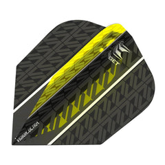 Target Vapor 8 Vision Ultra No6 Flights - Schwarz Gelb - FutureDart