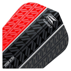 Target Vapor 8 Vision Ultra No6 Flights - Schwarz Rot - FutureDart