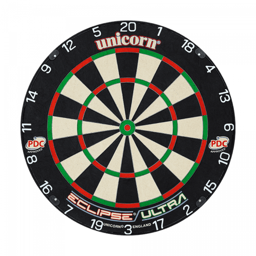 Unicorn Eclipse Ultra Steeldartboard mit PDC Logo - FutureDart