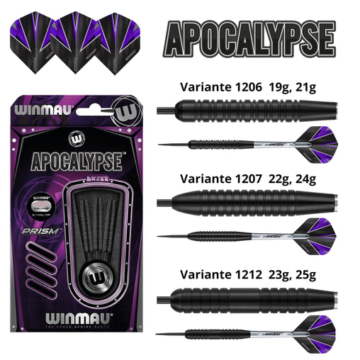 Winmau Apocalypse Steeldarts 19g, 21g, 22g, 23g, 24g, 25g - 1206 - 19g - FutureDart