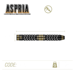 Winmau Aspria 1 Steeldarts 22g, 24g - 22g - FutureDart