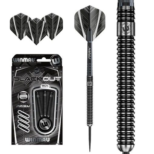 Winmau Blackout V1 Steeldarts 21g, 22g, 23g, 24g, 25g, 26g, 28g - 21g - FutureDart