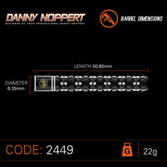 Winmau Danny Noppert Freeze Edition Steeldarts 22g, 24g - 22g - FutureDart