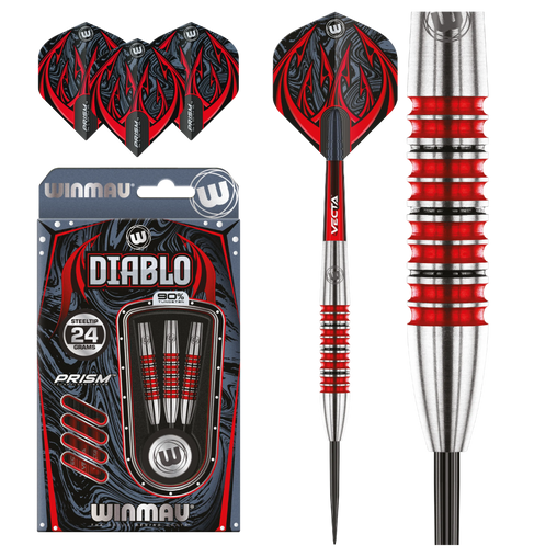 Winmau Diablo Torpedo Steeldarts 24g, 26g, 28g - 24g - FutureDart