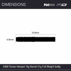 Winmau Florian Hempel Softdarts 21g - FutureDart