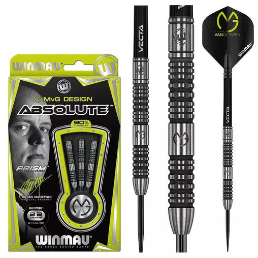 Winmau Michael Van Gerwen MvG Absolute Steeldarts 22g, 23g, 24g - 22g - FutureDart