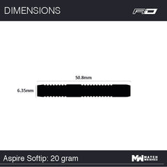 Winmau Michael Van Gerwen MvG Aspire Softdarts 20g - FutureDart