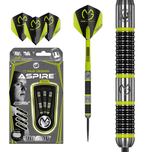 Winmau Michael Van Gerwen MvG Aspire Steeldarts 21g, 22g, 23g, 24g, 25g, 26g - 21g - FutureDart