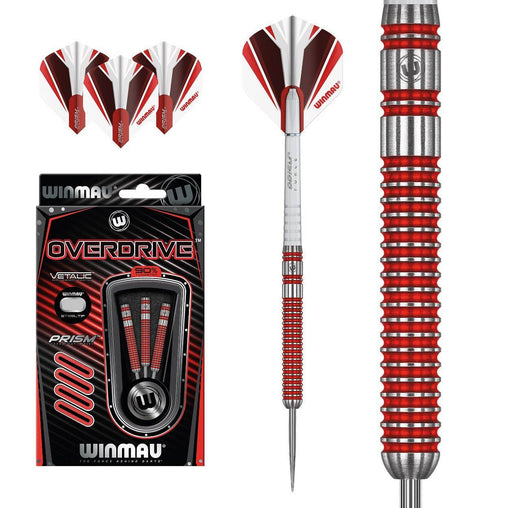 Winmau Overdrive Steeldarts 22g, 23g, 24g, 25g - 22g - FutureDart