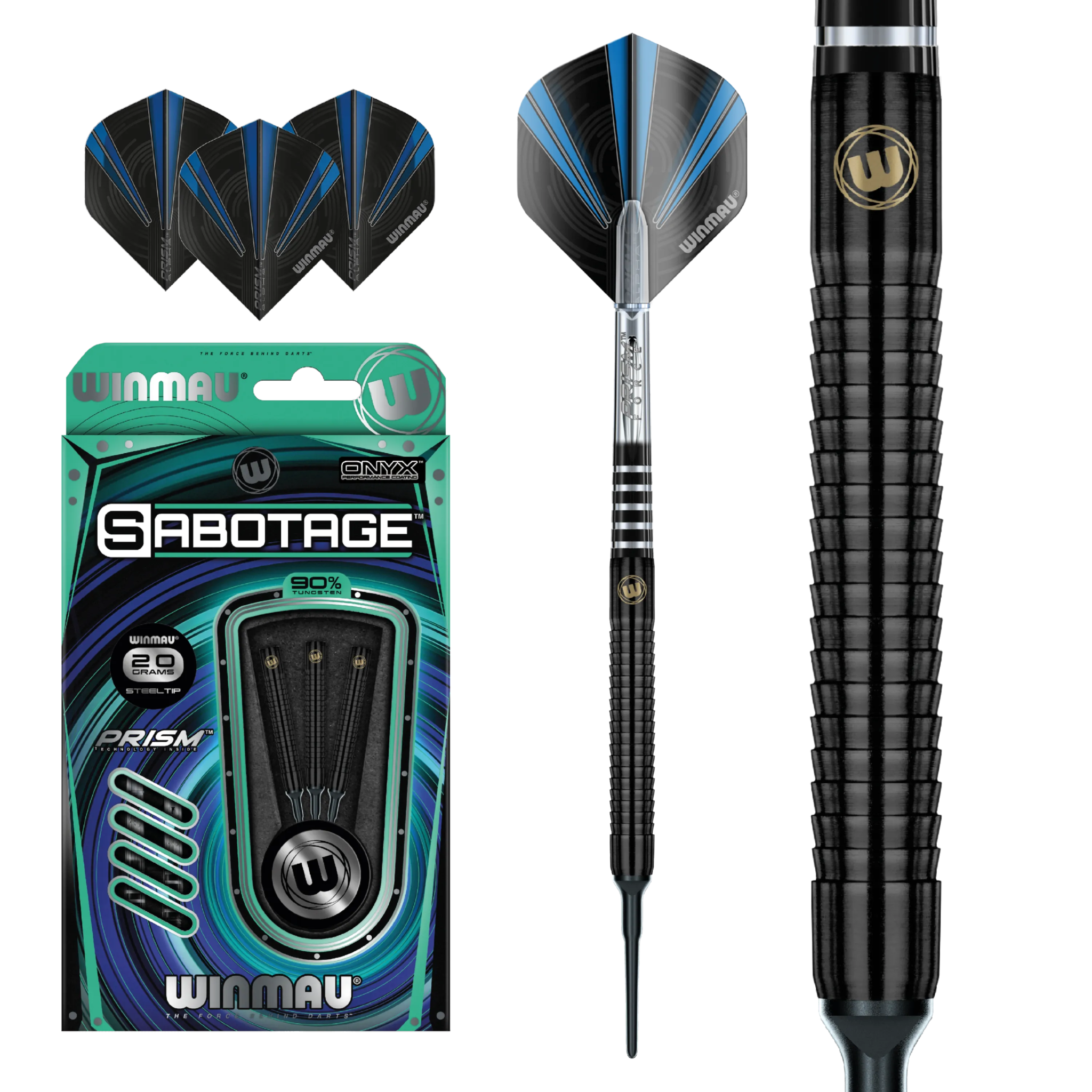 Winmau Sabotage Onyx Softdarts 20g - 20g - FutureDart