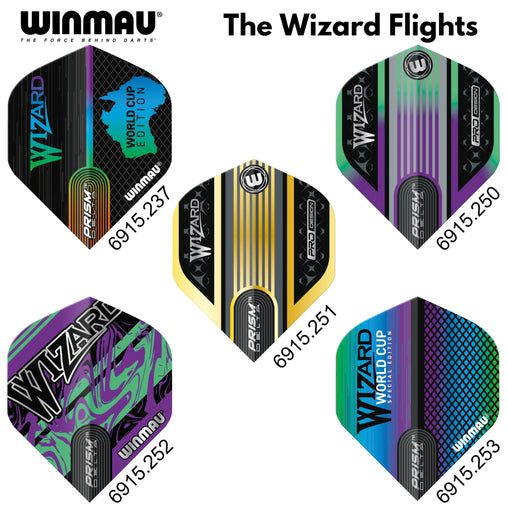 Winmau Simon Whitlock "The Wizard" Prism Delta Dart Flights - 6915.237 - FutureDart