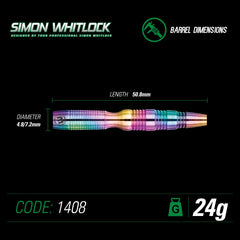 Winmau Simon Whitlock Urban Grip Steeldarts 22g, 24g - 24g - FutureDart